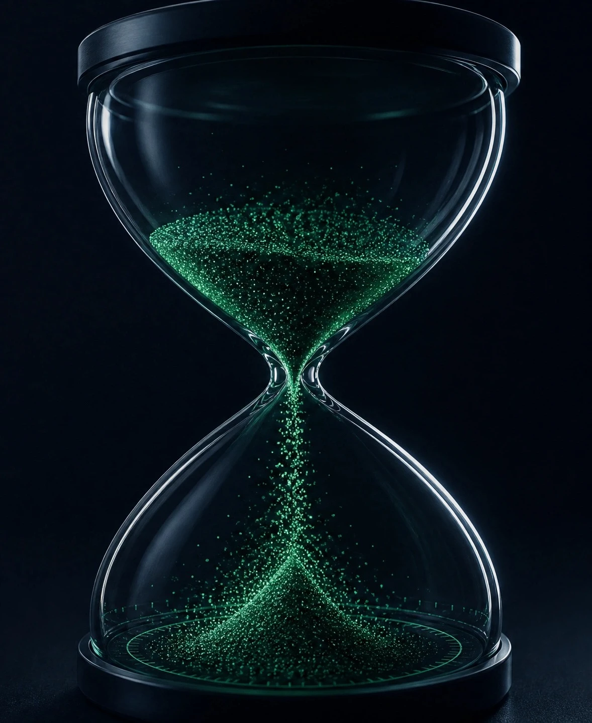 Reloj de arena: el tiempo que pierde la captación manual